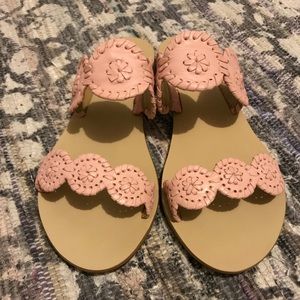 EUC Jack Rogers Blush Pink Lauren Sandals Size 8